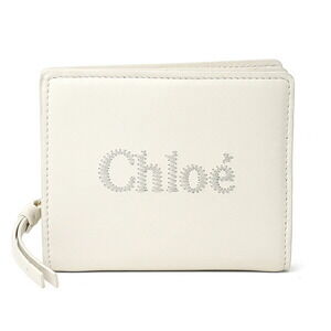 Chloe Sense bifold wallet white